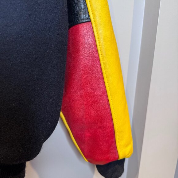 Vintage "CAT Racing" Jacket | Caterpillar | Authentic Leather & Wool | Medium - Picture 9 of 9